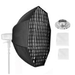 RRP £43.37 SEDGEWIN 95CM/37.4inch Octagon Softbox Honeycomb Grid