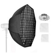 RRP £43.37 SEDGEWIN 95CM/37.4inch Octagon Softbox Honeycomb Grid