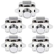 RRP £22.82 OCGIG 5PCS Push Button Locks Cabinet Door Catch Lock