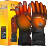 RRP £55.92 Heated Gloves for Men and Women- 5000mAH Rechargeable