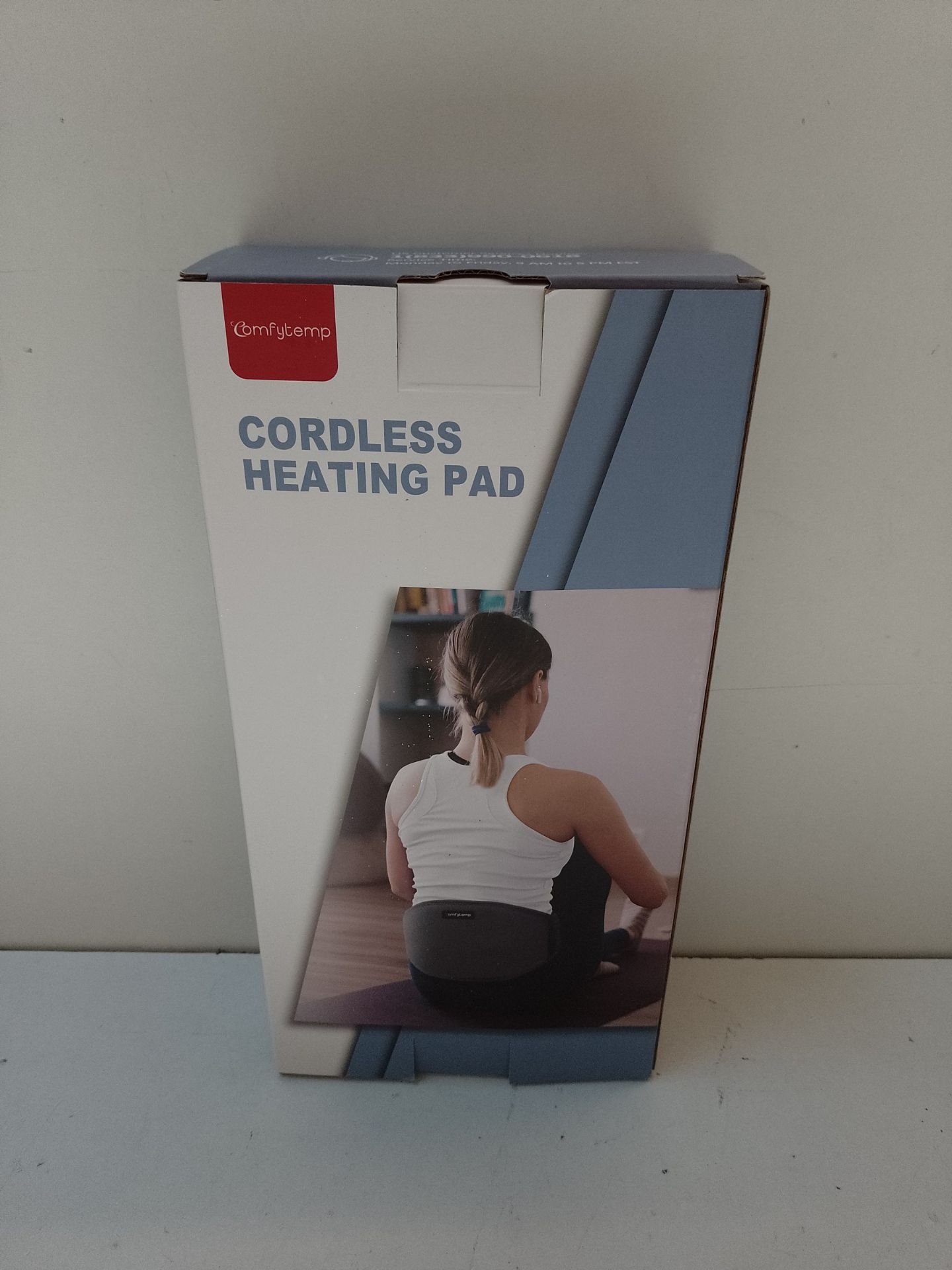 RRP £42.22 Comfytemp Cordless Heat Pad for Back Pain Relief with Vibration Massager - Image 2 of 2