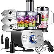 RRP £111.89 FOHERE Food Processor Multifunctional