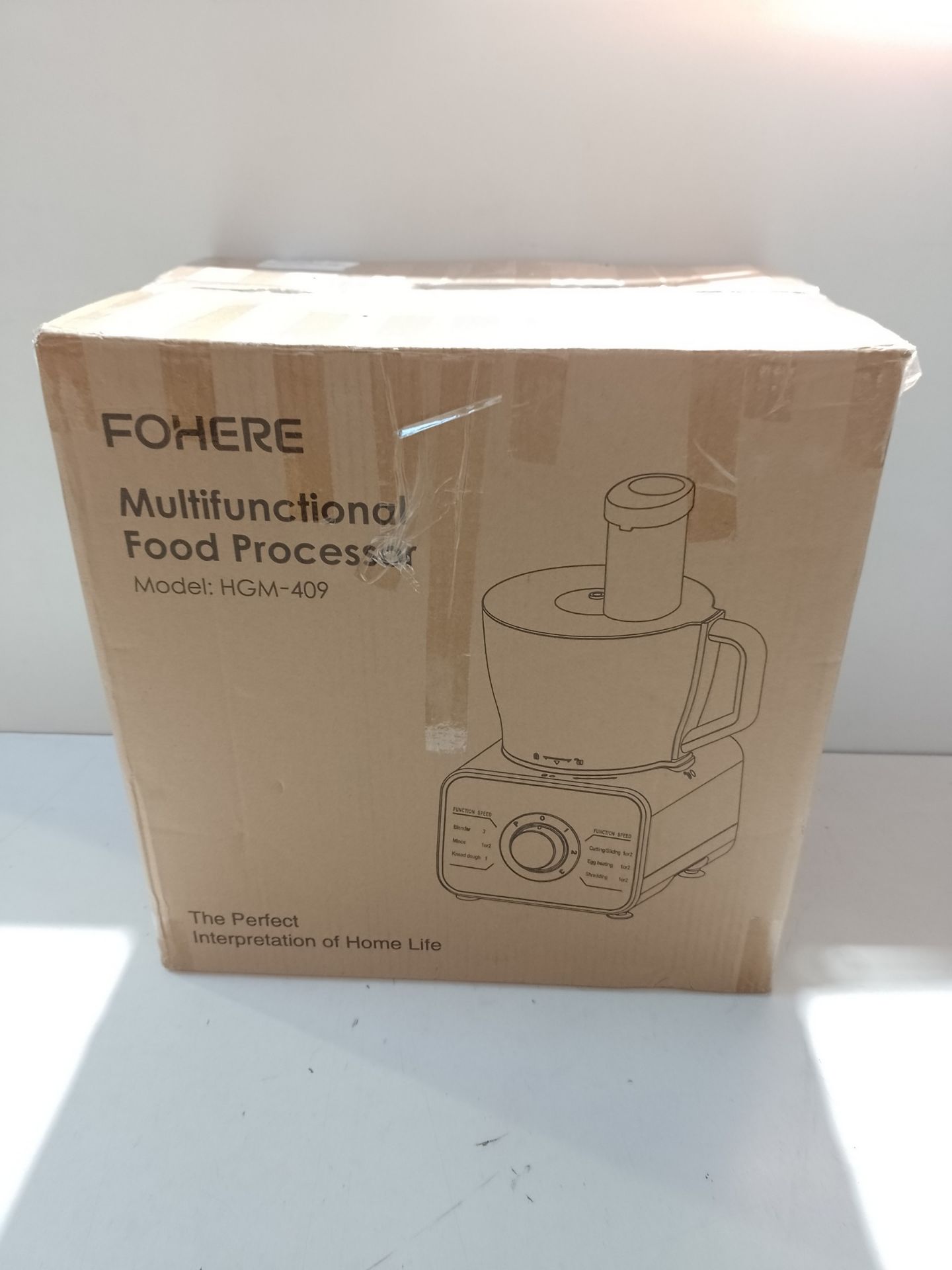 RRP £111.89 FOHERE Food Processor Multifunctional - Image 2 of 2