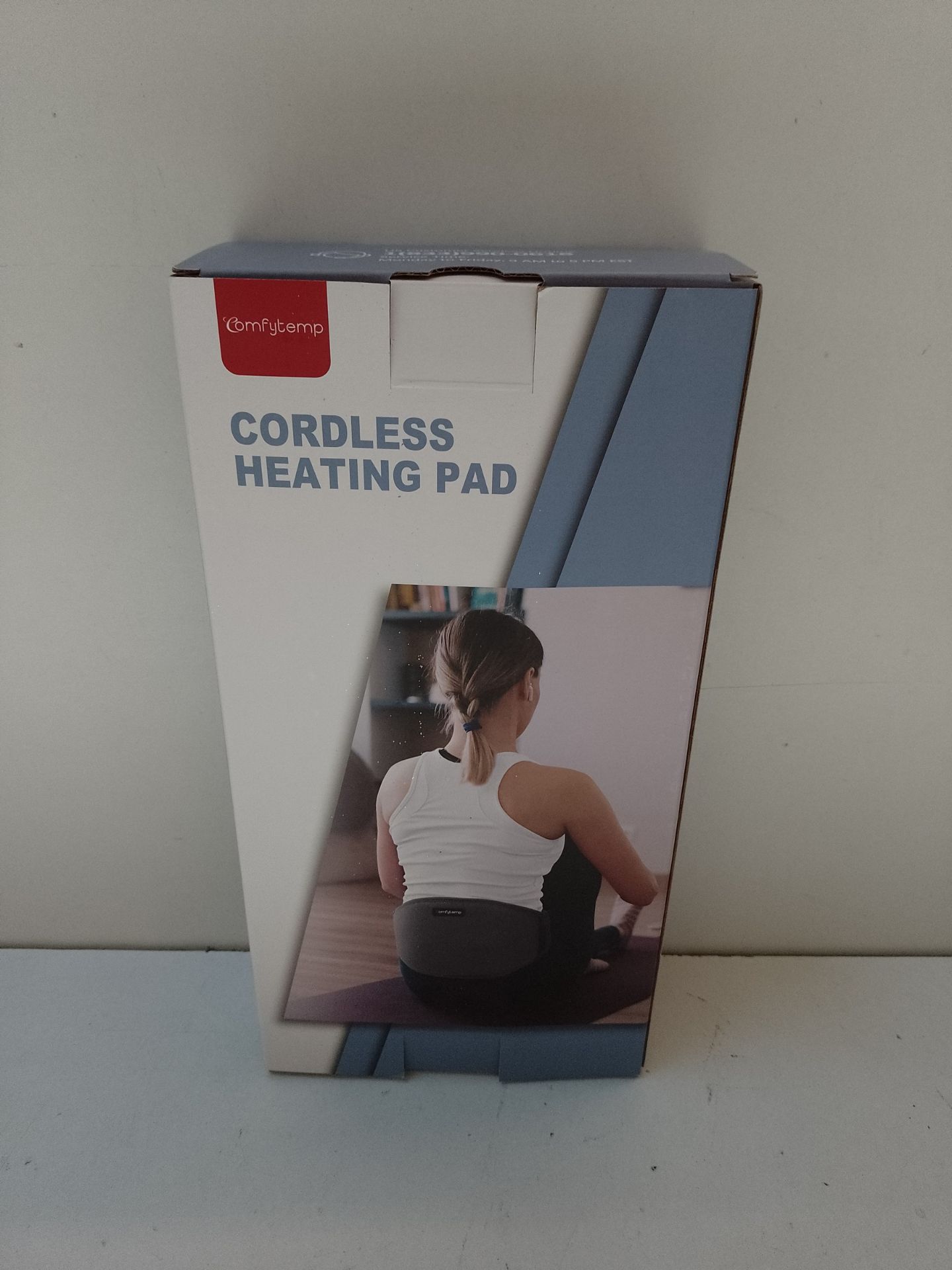 RRP £42.22 Comfytemp Cordless Heat Pad for Back Pain Relief with Vibration Massager - Image 2 of 2