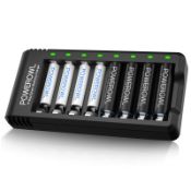 RRP £21.92 AA & AAA Rechargeable Batteries with Charger