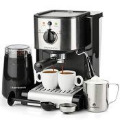 RRP £170.11 7 Pc All-in-One Espresso & Cappuccino Maker Machine
