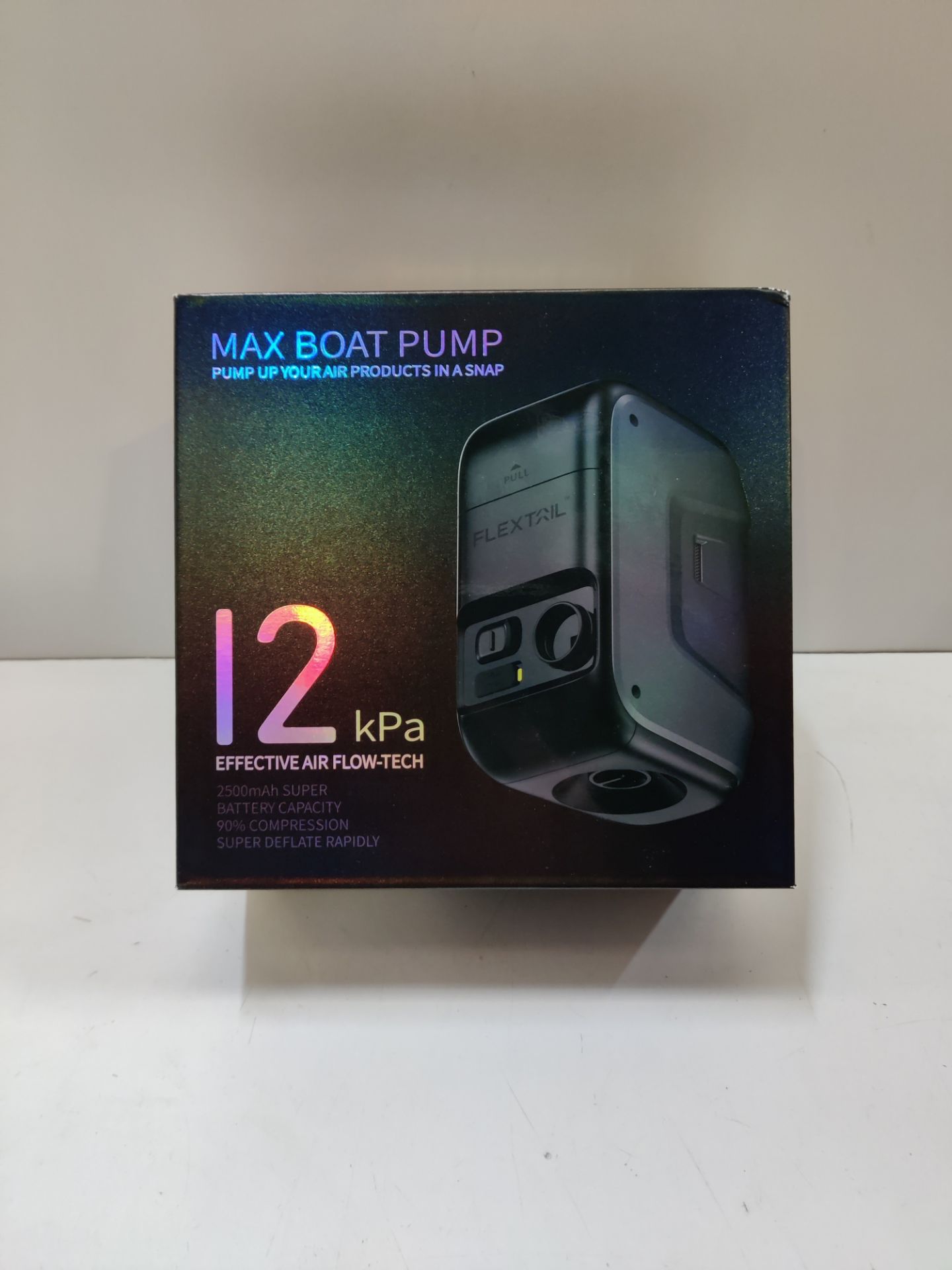 RRP £72.94 FLEXTAILGEAR Portable MAX Boat Pump Rechargeable Electric - Image 2 of 2