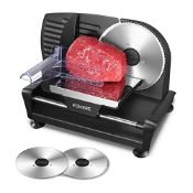 RRP £79.90 FOHERE Electric Meat Slicer Machine 200W for Home Use