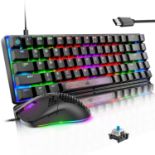RRP £30.63 LexonElec KM614 65% Gaming Mechanical Keyboard Mouse
