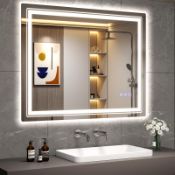 RRP £125.57 JVSISM Bathroom Mirror with LED Lights