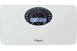 RRP £28.52 Ozeri Rev Digital Bathroom Scale with Electro-Mechanical Weight Dial