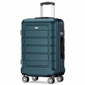 RRP £98.78 SHOWKOO Suitcase Medium 24-Inch Expandable PC+ABS Hard