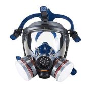 RRP £60.62 OHMOTOR Full Face Respirator Double Air Filter Cartridge