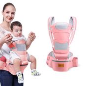 RRP £30.81 Baby Carrier with Hip Seat Lumbar Support for Newborn