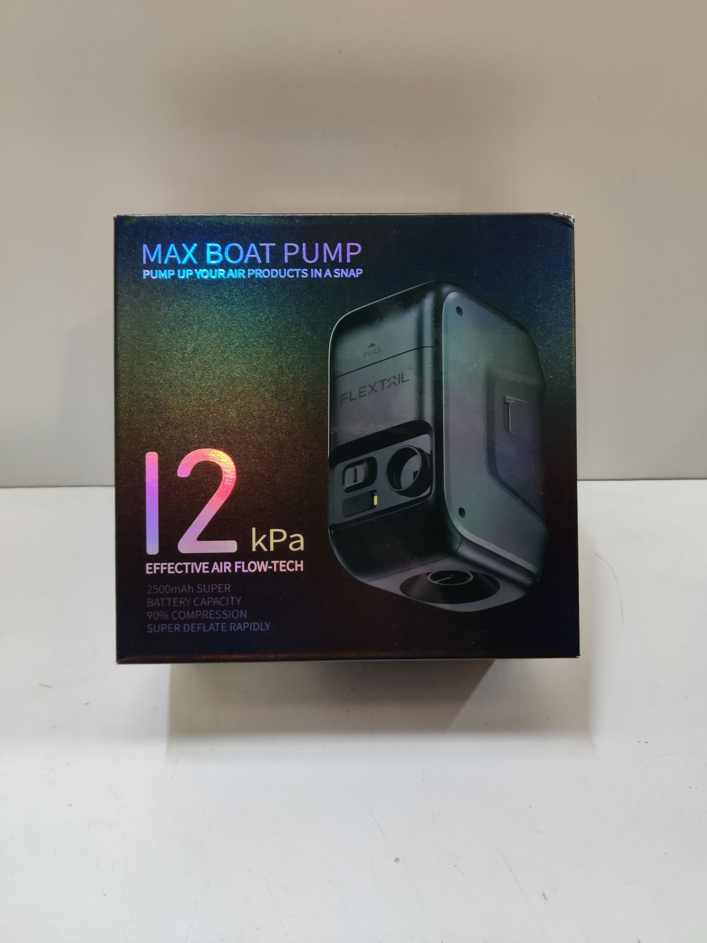 RRP £72.94 FLEXTAILGEAR Portable MAX Boat Pump Rechargeable Electric - Image 2 of 2