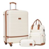 RRP £116.12 COOLIFE Suitcase Trolley Carry On Hand Cabin Luggage