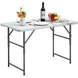 RRP £69.86 HollyHOME Folding Table Camping Table 4FT/122cm