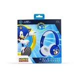RRP £29.15 OTL Technologies SH0985 Sonic The Hedgehog Kids Wireless Headphones Blue