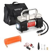 RRP £58.86 GSPSCN Silver Dual Cylinder 12V Air Compressor Pump for Car