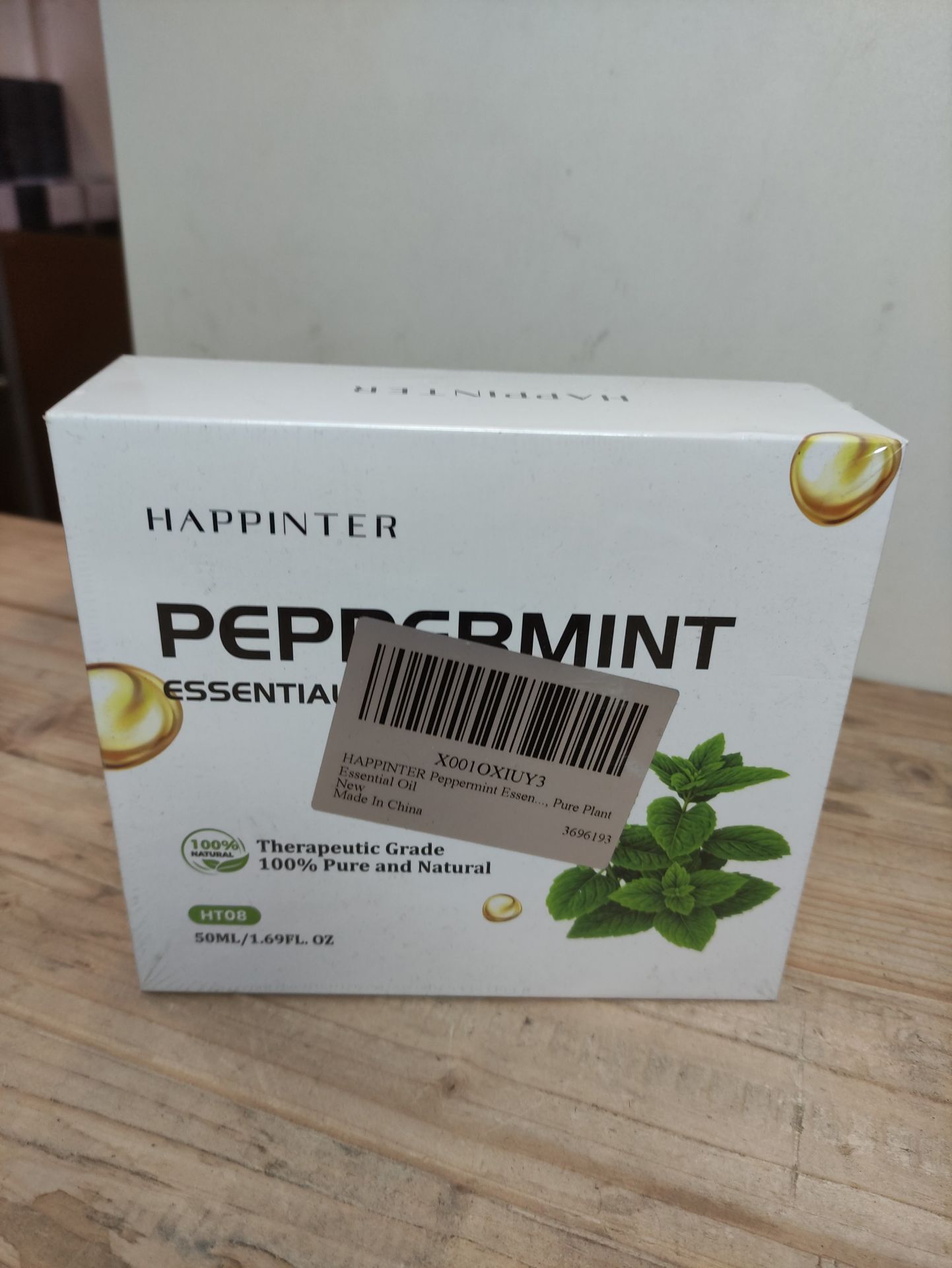 RRP £34.24 BRAND NEW STOCK HAPPINTER Peppermint Essential Oil 50ml-100% Natural Plant Essential Oil - Image 2 of 2