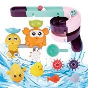 RRP £22.51 Bathtub Toy Set for Toddlers Bath Pipe Baby Shower