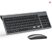 RRP £33.99 Wireless Keyboard and Mouse Ultra Slim Combo