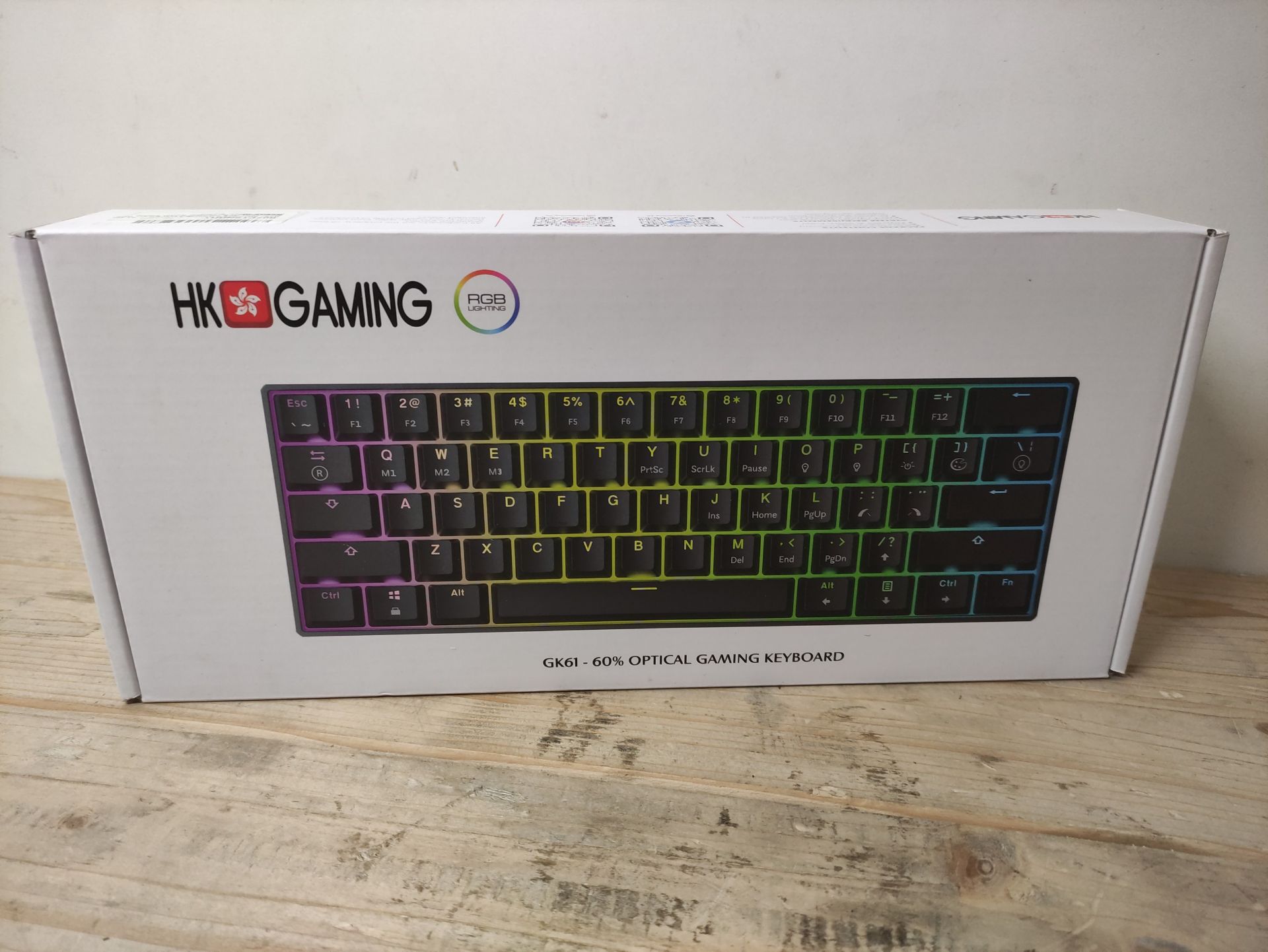 RRP £72.57 BRAND NEW STOCK HK GAMING GK61 Mechanical Gaming Keyboard 60 Percent - Image 2 of 2