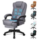 RRP £184.85 ELFORDSON Office Chair with 8-Point Massage and Seat Heating
