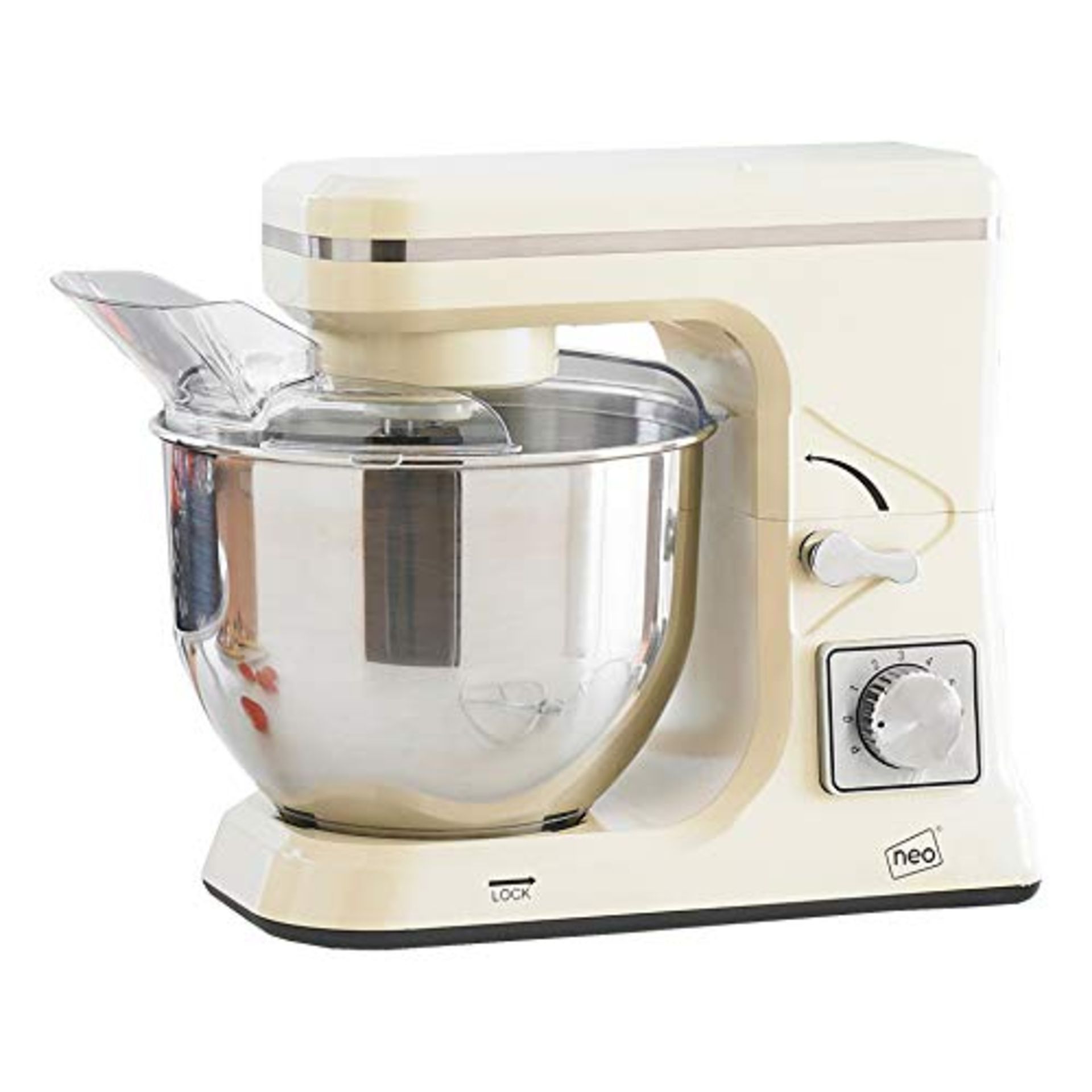 RRP £74.20 Neo Food Baking Electric Stand Mixer 5L 6 Speed Stainless