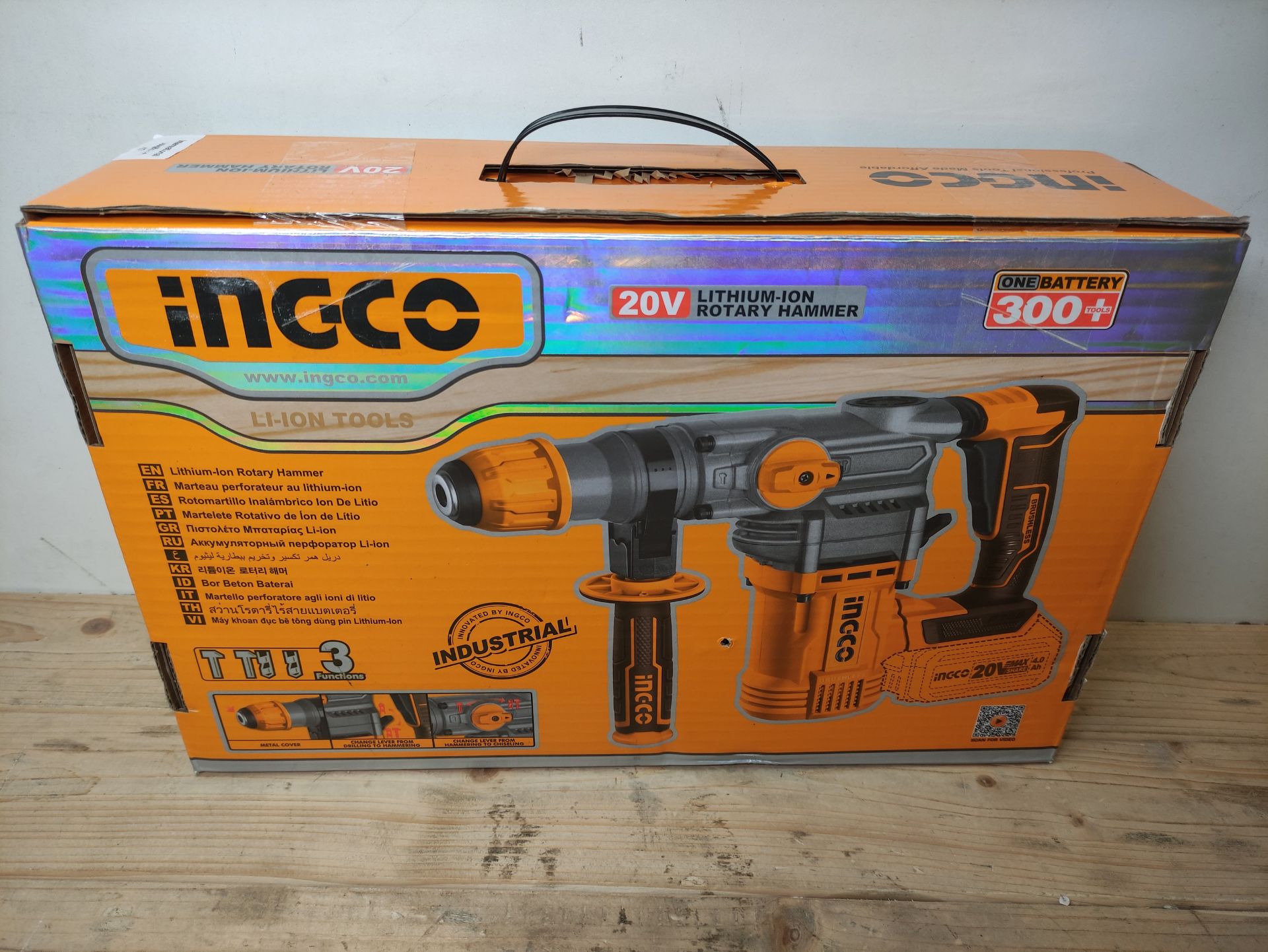 RRP £114.15 INGCO 20V Lithium-Ion Rotary Hammer with Brushless Motor - Image 2 of 2