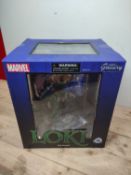 RRP £40 BRAND NEW STOCK TMarvel Diamond Select Gallery Diorama Loki PVC Diorama Figure Statue