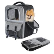 RRP £22.84 PETEPELA Dog Carrier Backpack for Puppy Cat Carrier