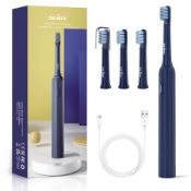 RRP £16.86 Sonic Electric Toothbrush with 7 Brush Heads for Adults and Teens