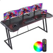 RRP £102.74 CubiCubi Gaming Desk with LED
