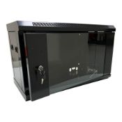 RRP £145.55 6u 300mm Deep Wall Mounted 19 Inch Data Server rack Cabinet Home Networking