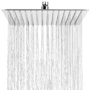 RRP £28.52 HAUSPROFI QV-011 Qliver Square Rain Shower Head