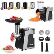RRP £109.59 Parmedu Electric Cheese Grater & Meat Grinder: Electric