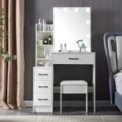 RRP £170.40 Dressing Table Vanity Makeup Table with Stool and Mirror