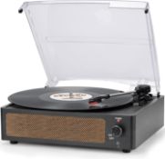 RRP £45.59 Vinyl Record Player with Speaker Vintage Turntable for Vinyl Records