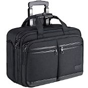 RRP £87.45 KROSER Rolling Laptop Bag Premium Rolling Briefcase