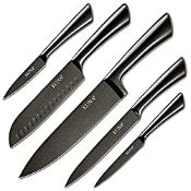 RRP £71.91 EUNA 5 PCS Kitchen Knife Sets Professional Sharp Knives