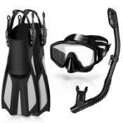 RRP £34.24 Odoland Snorkel Set with Wide View Diving Mask