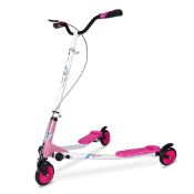 RRP £91.31 AOODIL Swing Scooter Adjustable 3 Wheels Foldable Wiggle