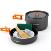 RRP £22.82 Odoland Camping Cookware Mess Kit Non-Stick Lightweight