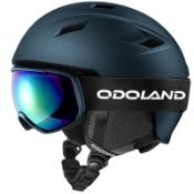RRP £77.54 Odoland Snow Ski Helmet with Goggles Set
