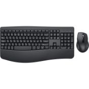 RRP £43.37 Wireless Keyboard and Mouse Set Ergonomic