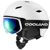 RRP £75.27 Odoland Snow Ski Helmet with Goggles Set