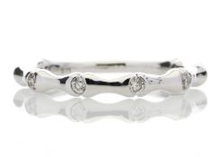 9ct White Gold Diamond Ring 0.12 Carats - Valued By IDI £1,750.00 - Beautiful in its simplicity, set