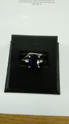 Platinum Oval Cut Sapphire And Diamond Ring (S3.63) 0.08 Carats - Valued By IDI £15,670.00 - A