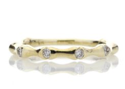 9ct Yellow Gold Diamond Ring 0.12 Carats - Valued By GIE £1,920.00 - Four round brilliant cut